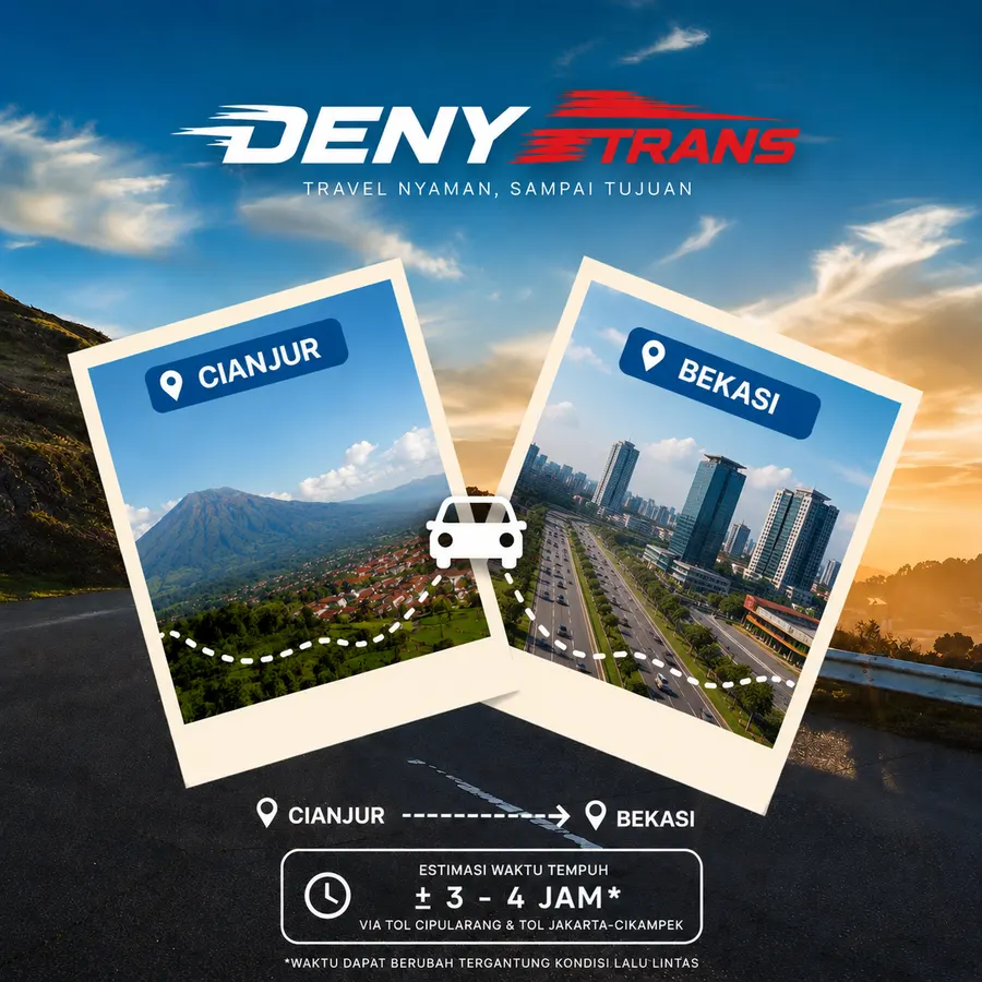 Travel Cianjur ke Bekasi — DenyTrans Shuttle