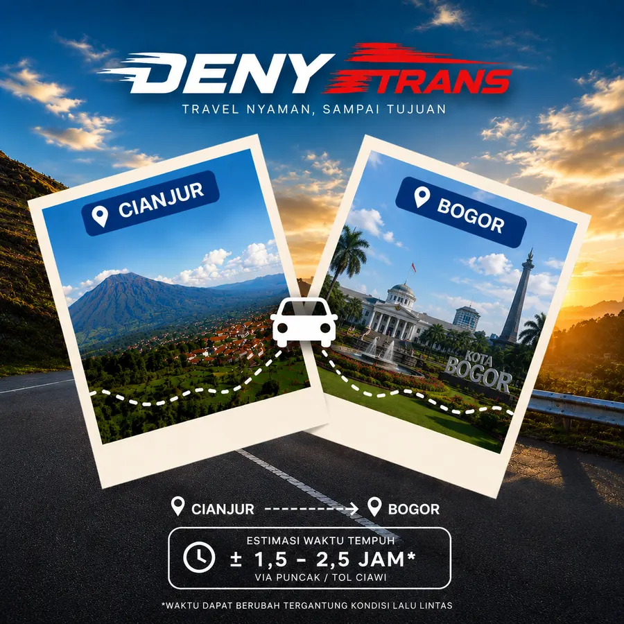 Travel Cianjur ke Bogor (Baranang Siang) — DenyTrans Shuttle